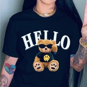 ANIMAL PRINT GRAPHIC WOMAN T-SHIRT 🔥 (NEW) SIZE M.